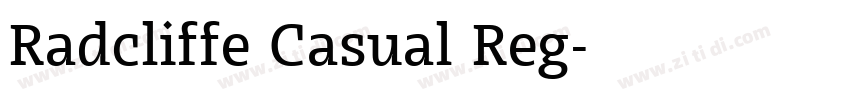 Radcliffe Casual Reg字体转换